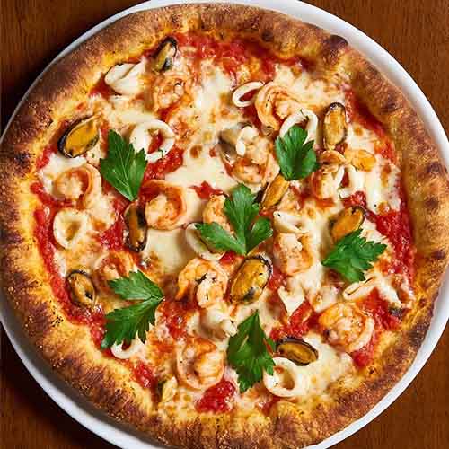 pizza Calamari, Gamberi e Cozze