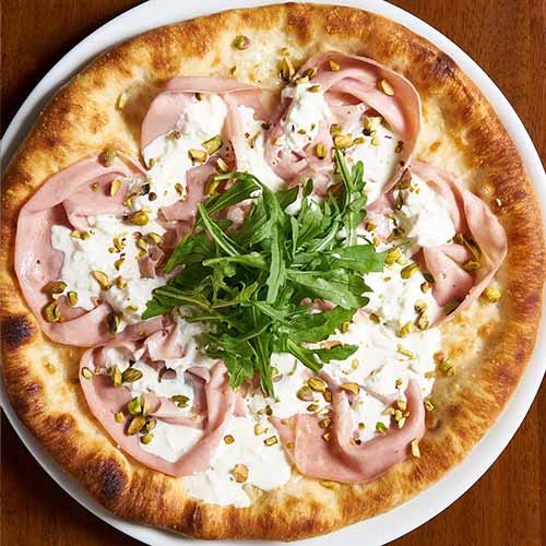 pizza Mortadella-e-Pistacchi