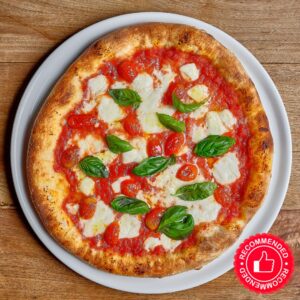 Bufala e Pomodorini Confit, Buffalo mozzarella, in house slow cooked cherry tomatoes, EVO oil, fresh italian basil